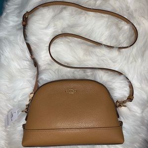 Authentic Camel colored Coach Crossbody